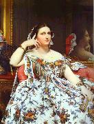 Jean Auguste Dominique Ingres Portrait of Madame Moitessier Sitting. oil on canvas